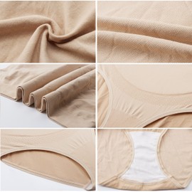 Mama Plus Women's Over Bump Maternity Underwear High Waist Seamless Pregnancy Briefs Nylon Panties Multi-Pack (Multicolor-A 5 Pack)