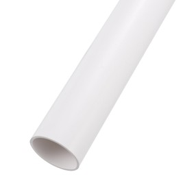 Rebower 1.4" x 1.6" PVC Pipe 26" Plastic Rigid Tubing Round High Impact Drain Pipe, [for Greenhouse Garden Home HVAC Plumbing] - 36x40mm / White