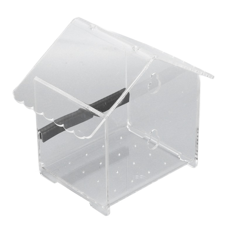 Window Bird Feeder Transparent Large Space Bird Feeder House with