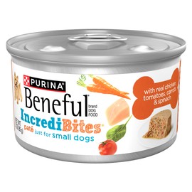 Purina Beneful Small Breed Wet Dog Food, IncrediBites Pate with Real Chicken Recipe - (Pack of 12) 3 oz. Cans