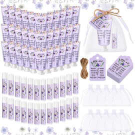 Swiffen 24 Sets Christian Hand Cream and Lip Balm Gift Set Hand Cream Gift for Women Travel Size Hand Lotion and Lip Balm Bible Verse Hand Lotion Bulk for Baby Bridal Shower Mom Holiday Gift(Classic)