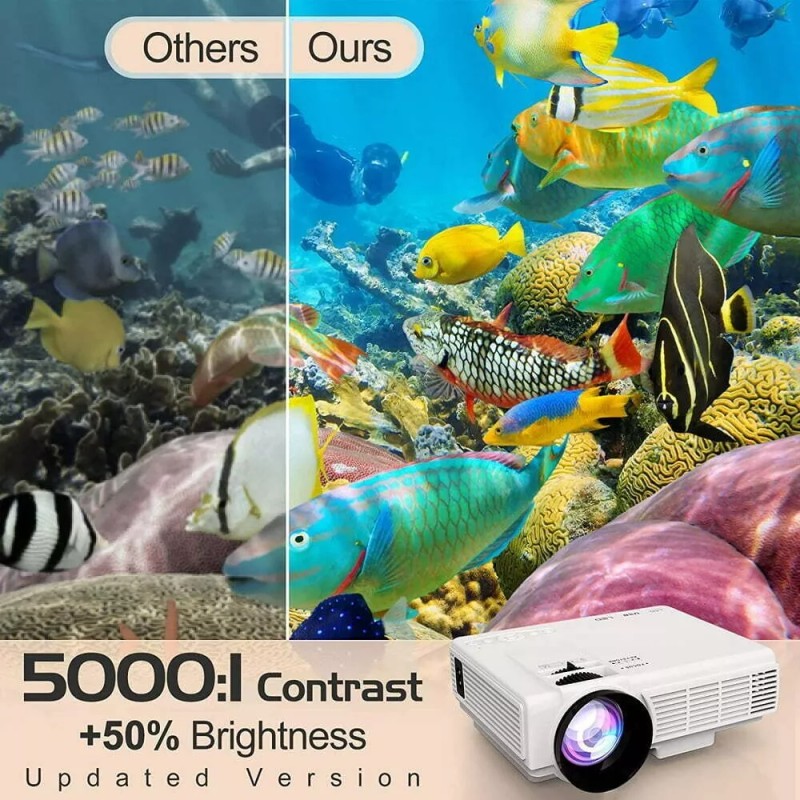 Digital Projection DR.J Professional Mini Projector with a 100" Screen