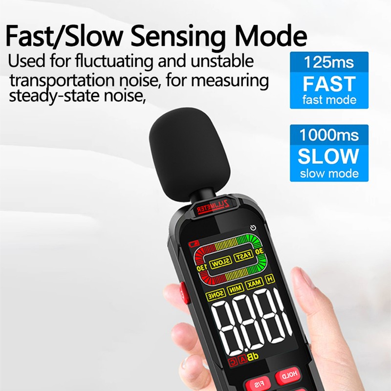 Household Noise Decibel Tester Professional 30-130dB Digital Noise Meter Handheld