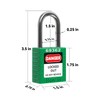 Boviisky 6 Green, Keyed Different, 2 Keys Per Lock, OSHA