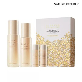 Nature Republic [네이처리퍼블릭] 안티에이징 진생 로얄 실크 스킨케어 2종 세트 (미백·주름) [Nature Republic] Anti-Aging Ginseng Royal Silk Skincare Set (Brightening & Wrinkle) [Single Option ND0271]