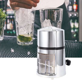Natudeco Manual Ice Crusher Shaved Ice Machine Portable Snow Cone Machine Commercial Slushie Maker with Stainless Steel Blade for Home Kitchen Cocktails