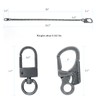 [Ahiller] Sturdy Wallet Chain, [Double Locking Carabiner, Stainless Steel Chain],