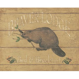 Picture Peddler Beaver Lodge by Stephanie Marrott Print Poster 16x20