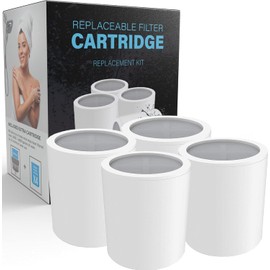 Cartucho de filtro de ducha Aqua Earth 4x Mega Pack – Agua suave y sin impurezas