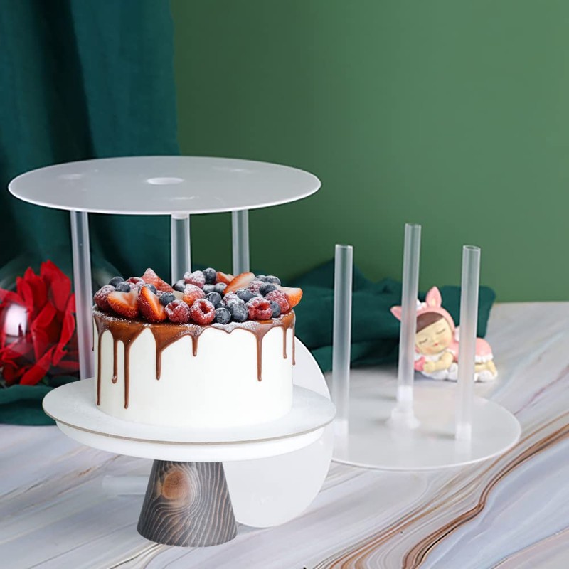Cake Dowels Rods, 21 Pcs Cake Dowels with 3 Pcs