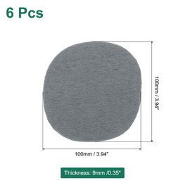 PATIKIL 6Pcs Diatomaceous Coasters, 3.9 x 3.9" Natural Instant Drying Water Absorbing Stone Tray Diatomaceous Coasters Set of 6 for Desk Cups Drinks Cosmetic Bottles Soap, Dark Gray