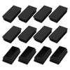 METALLIXITY 12pcs Rectangle End Caps (60x30mm) Plastic Rectangle Tube Insert