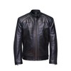 Men's Genuine Leather Jacket – 100% Real Leather, Zipper Pockets,