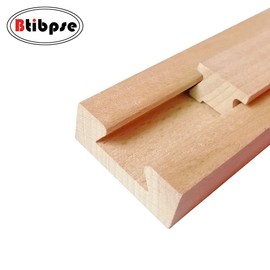 Btibpse Wooden Drawer Slides 17-3/4 Inches Classic Wood Center Guide Track with Slide Glides 45cm (1 pcs)