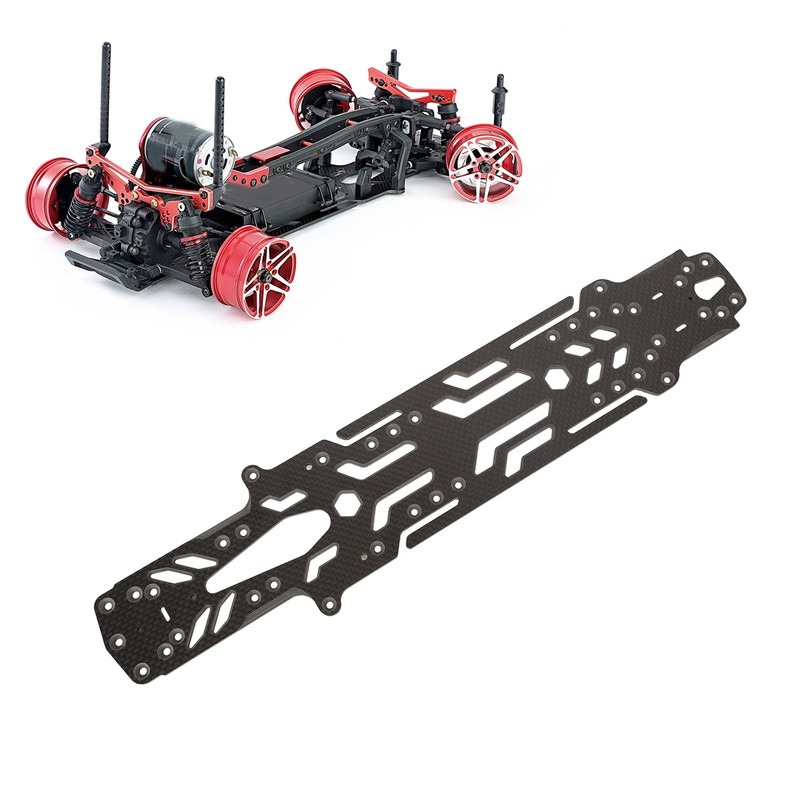 RC Car Chassis Plate Narrow Vertical High Traction Carbon Fiber