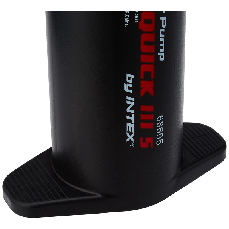 Intex 68612 Double Quick High Output Handluftpumpe, Schwarz, 29 cm
