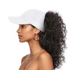 HADM Women Ponytail Backless Cap Mesh Curly Hair Baseball Cap