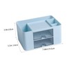 ABOOFAN Transparent Desk Organizer with Drawer Multi Functional Storage Box