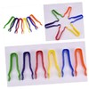 KOMBIUDA Safe Plastic Tweezers 6pcs Bead Tweezers for DIY Craft