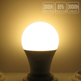 E26 LED Light Bulbs Warm White 3000K Low Voltage 12V 7W Standard Edison Base 60w Halogen Bulb Equivalent, Pack of 2