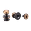 sourcing map 10 Set 8mm Solid Brass Round Head Stud