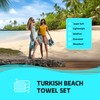HAVLULAND |Pack of 2| Turkish Beach Towels Oversized 39x71, 100%