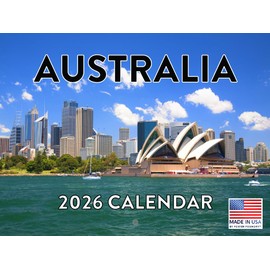 Australia Calendar 2026 Monthly Wall Calender 12 Month | American Made In The USA