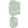 4pcs Children Plate Utensils Set Silicone Suction Bowls Set Toddler