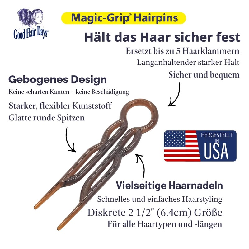 Magic Grip Hair Pins Set Of 10 By Good Hair