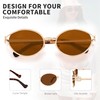 BOTEN Retro Oval Sunglasses for Women Men 2025 Trendy Small