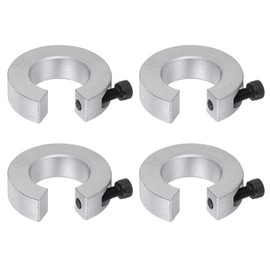 QUARKZMAN Linear Rail Stoppers for Linear Rail SBR25 Aluminium Shaft Collar with Set Screw 25 mm Bore 45 mm AD 12 mm Thick Linear Rails Shaft Stop Ring SBR Rail Stopper Pack of 4