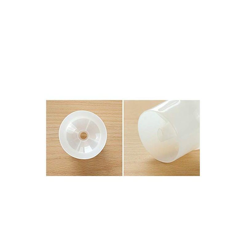 6pcs White Plastic Funnels Bottle Filling Container Replacement Shampoo Shower