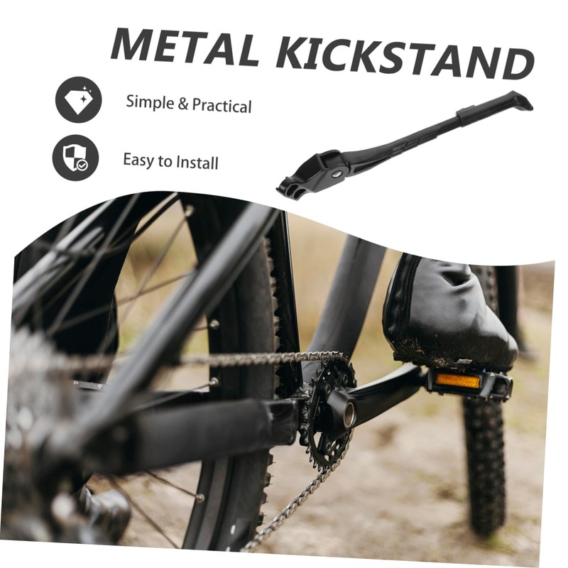 COHEALI Rear Mount Bike Kickstand Durable Aluminum Alloy Stand for