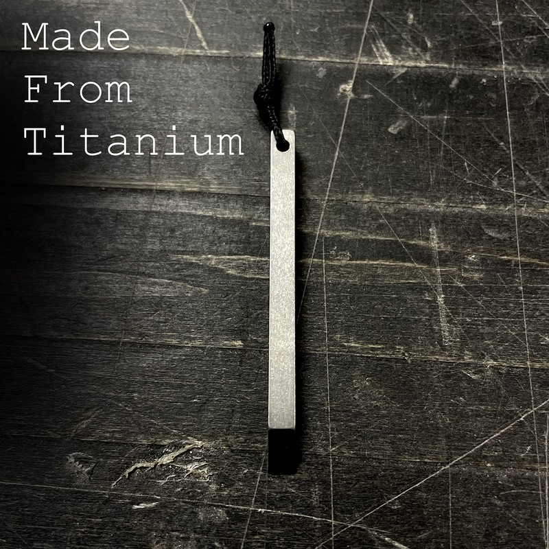 The Mighty Bar Mini- Titanium Keychain Pry Bar, Ultra Minimalist