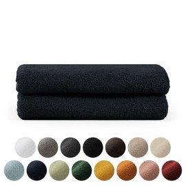 Blumtal Towel Set, 2 Hand Towels 50 x 100 cm, Soft and Absorbent, 100% Cotton, Oeko-Tex 100 Certified, Dark Blue