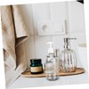 Ciieeo 4pcs Pressing Container for Shampoo and Shower Gel Transparent