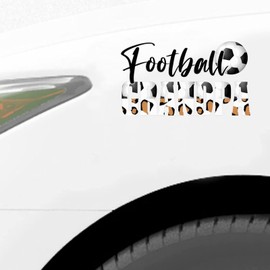 Football Grandpa Sticker, Leopard Print Football Vinly Decal for Cars Laptops, Windows, Walls, Fridge, Toilet and More - Sport Theme Stickers 15in