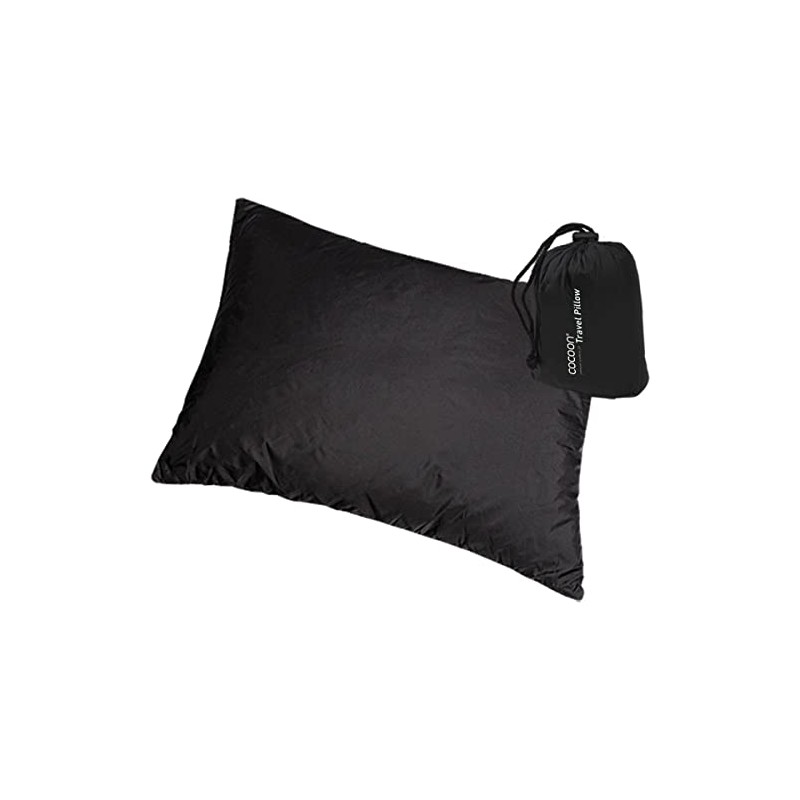 Cocoon Travel Pillow (Black, 13-Inch x 17-Inch)