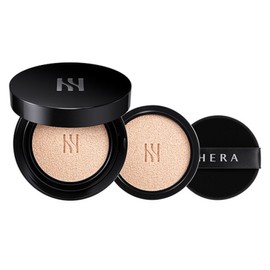 Hera Black Cushion Foundation Duo Original SPF34 PA++ 15g + Refill 15g Set, 21C1, 1 Piece / 헤라 블랙 쿠션 파운데이션 듀오 본품 SPF34 PA++ 15g + 리필 15g 세트, 21C1, 1개