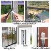 COUMENO Door Weather Stripping, 0.6inx0.4inx33FT Window Sealing Strip, self-Adhesive weatherstripping,