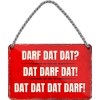 HS377 Metal Hanging Sign 18 x 12 cm