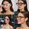 Bsreyeop Butterfly Shape Glasses for Women Lightweight Retro Cat Eye