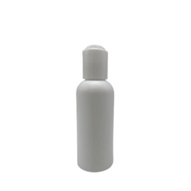 Botellas de plástico Cosmo blanco de 2 onzas, paquete de 12 botellas vacías recargables, sin BPA, aceites esenciales, aromaterapia, tapa de disco de presión blanca, fabricadas en los Estados Unidos, por Natural Farms..
