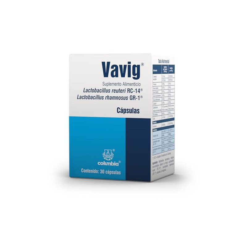 5 billones de probióticos Lactobacillus rhamnosus GR-1 y Lactobacillus reuteri