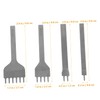 jojofuny 4pcs Leather Punching Tool Set Multi Function Craft Punches