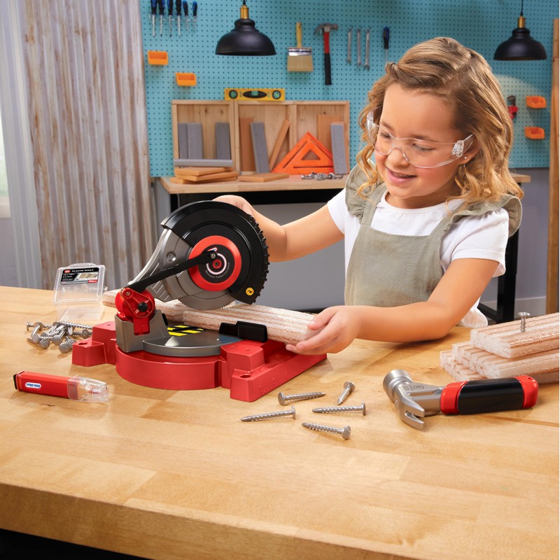 Little Tikes Creative Construction Power Cuts Set with 6 Accessories,