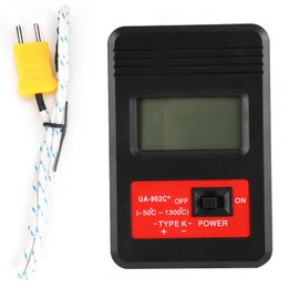 UA902C Portable Digital LCD K Type Thermocouple Thermometer Meter Thermodetector Thermocouple ProbeUA902C