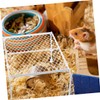 Totority 1set Chicken Platform with Climbing Ladder Mesh Shelf for