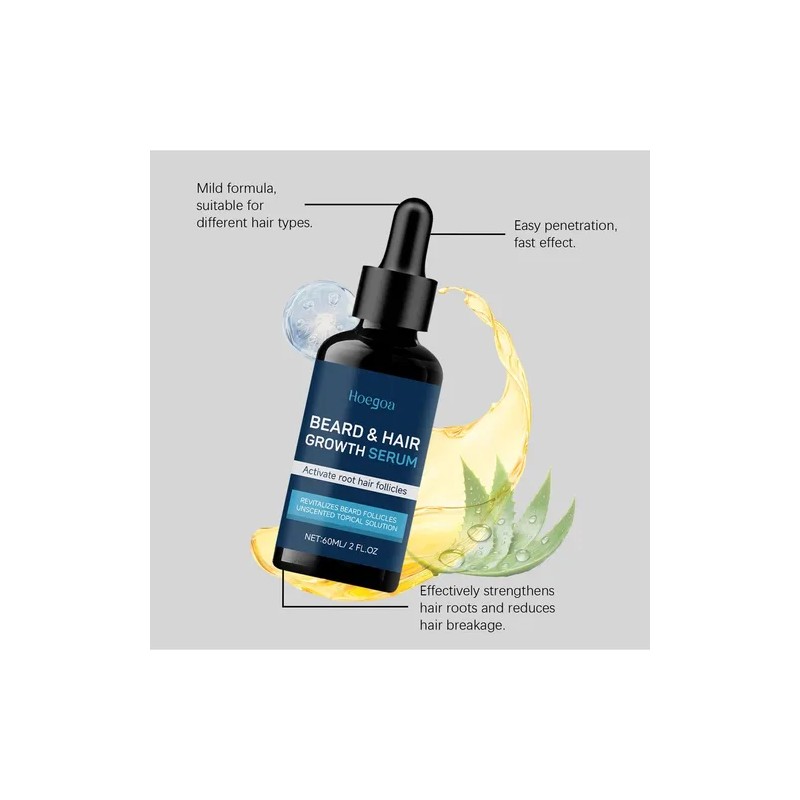 Ho Serum Barba Y Cabello Estimula Crecimiento Pelo Foliculos