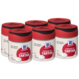 McCormick Cream of Tartar 1.5 oz Pack of 6 Natural Baking Essential for Holiday Desserts
